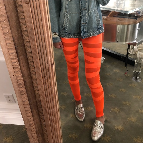 ⚡️Live Electric Neon Cut Out Mesh Legging - Picture 1 of 8